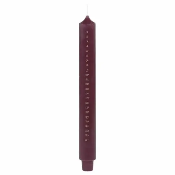Adventtikynttilä punainen 29cm