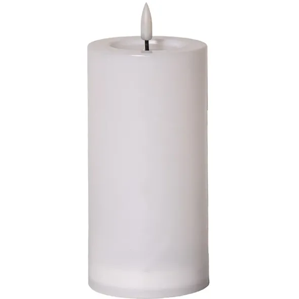 Aurinkokennokynttilä valkoinen 17,5 cm