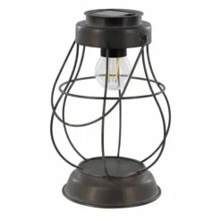 Aurinkokennovalaisin LED antiikkisinkki 22cm