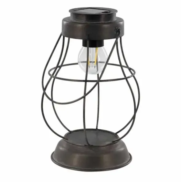 Aurinkokennovalaisin LED antiikkisinkki 22cm