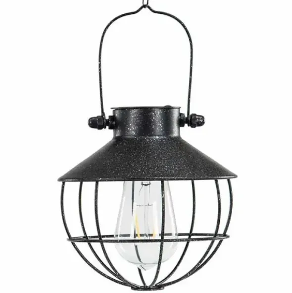 Aurinkokennovalaisin LED antiikkimusta roikkuva