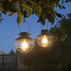 Aurinkokennovalaisin LED antiikkimusta roikkuva