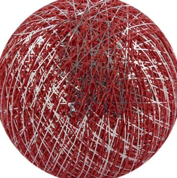 Cotton Ball pallo hopea punainen
