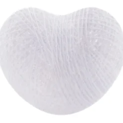 Cotton Ball sydän valkoinen