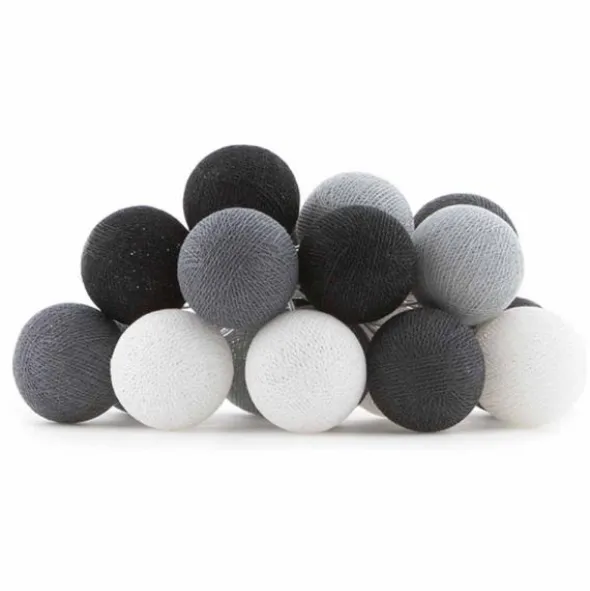 Cotton Ball valosarja antrasiitti 20-palloa