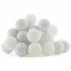 Cotton Ball valosarja hopeavalkoinen 20-palloa