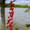 Cotton Ball valosarja punainen 35-palloa