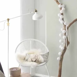 Cotton Ball valosarja valkoinen 20-palloa