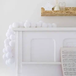 Cotton Ball valosarja valkoinen 35-palloa
