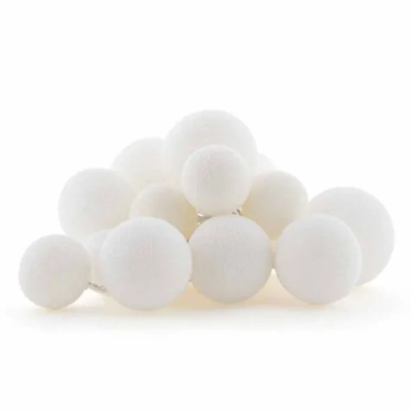 Cotton Ball valosarja valkoinen special 20-palloa