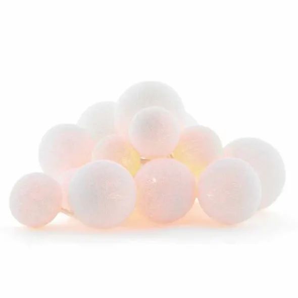 Cotton Ball valosarja valkoinen special 20-palloa
