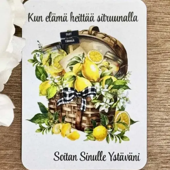 Elämä heittää sitruunalla Magneetti