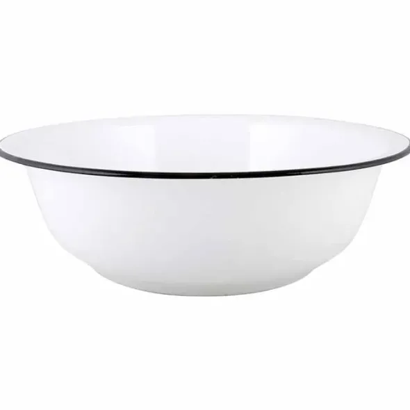 Emalivati valkoinen 34 cm