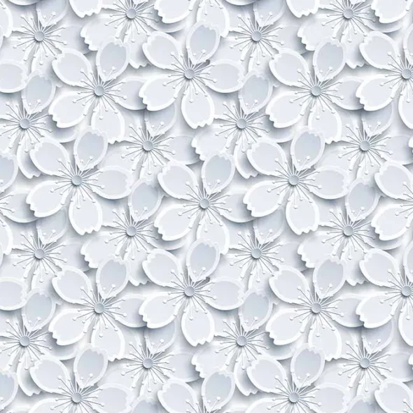Gekkofix White flowers 45 cm