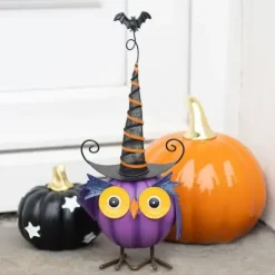 Halloween-pöllö violetti 26,5 cm