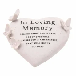 Hautakoriste Perhossydän In Loving Memory 14cm