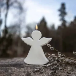 Hautakynttilä LED Enkeli