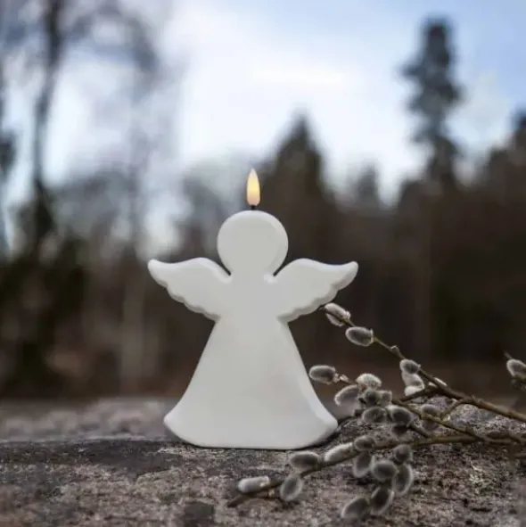 Hautakynttilä LED Enkeli