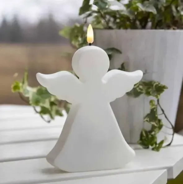 Hautakynttilä LED Enkeli