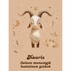 Horoskooppikortti Kauris