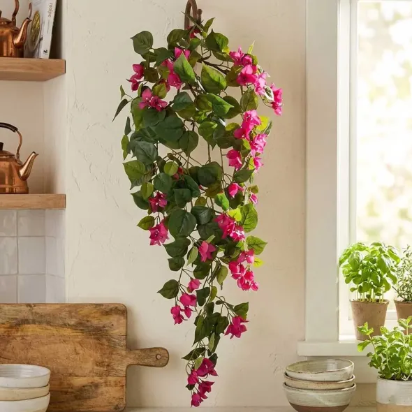 Ihmeköynnös tekokasvi 115 cm pinkki