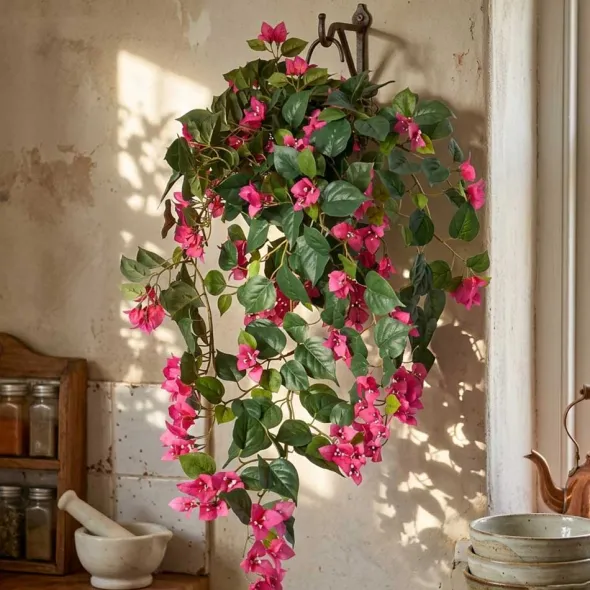 Ihmeköynnös tekokukka 100 cm pinkki