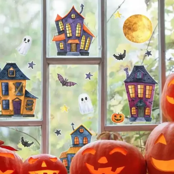 Ikkunatarrasetti Halloween