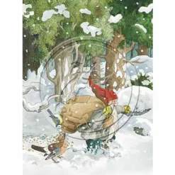 Inge Löök joulukortti Ruoka-aika