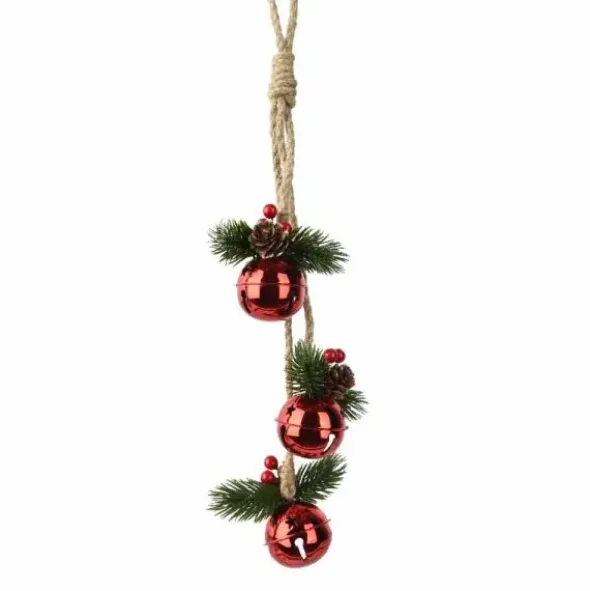 Jouluiset kulkuset punainen 48 cm