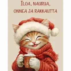 Joulukortti Iloa ja rakkautta