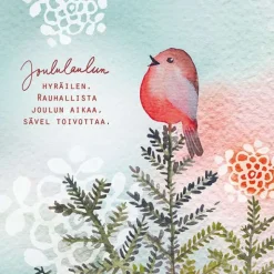 Joulukortti Joululaulun hyräilen