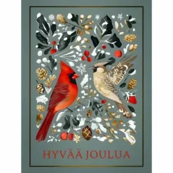 Joulukortti Joululinnut