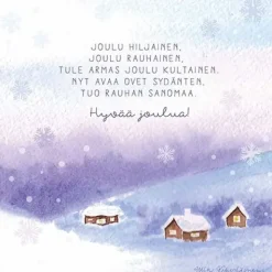 Joulukortti Rauhan sanoma