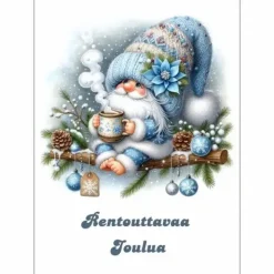 Joulukortti Rentouttavaa Joulua