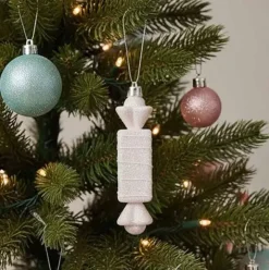 Joulukuusenkoriste Karkki vaaleanpunainen 11 cm