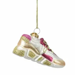 Joulukuusenkoriste Lenkkari pinkki 9,5 cm