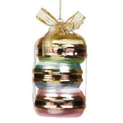 Joulukuusenkoriste Macaron-leivokset 10 cm