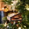 Joulukuusenkoriste Piano lasia