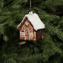 Joulukuusenkoriste Piparkakkutalo 10 cm