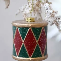 Joulukuusenkoriste Vintage rumpu 6 cm
