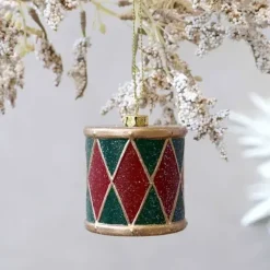 Joulukuusenkoriste Vintage rumpu 6 cm
