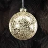 Joulupallo Disco kulta 8 cm