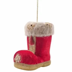 Joulupukin Saapas 26 cm punainen sametti
