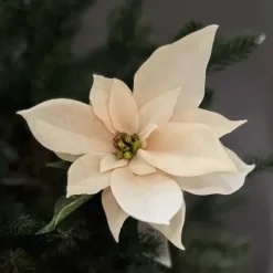 Joulutähti klipsillä vaaleanpunainen