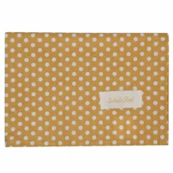 Keittiöpyyhe Polka sinapinkeltainen