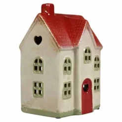 Keraaminen talolyhty sydänovella 15 cm