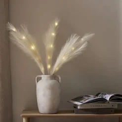 Koristeoksa höyhenillä 60 cm luonnonvalkoinen 3 kpl