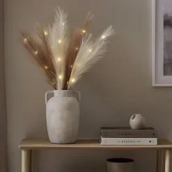 Koristeoksa höyhenillä 60 cm luonnonvalkoinen 3 kpl