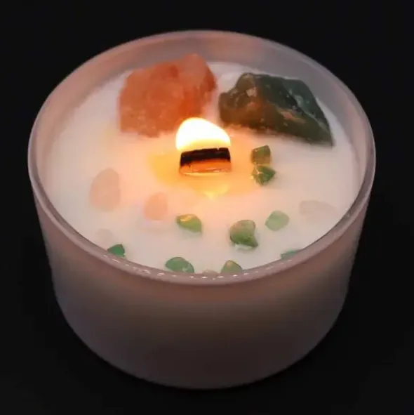 Kristallikynttilä Heart Chakra