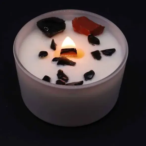 Kristallikynttilä Root Chakra